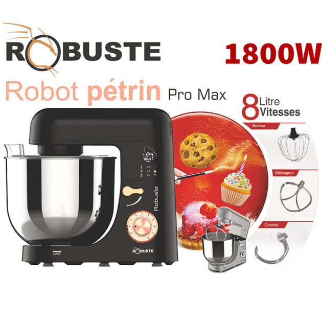 pétrin PRO MAX ROBUSTE 8 LITRE