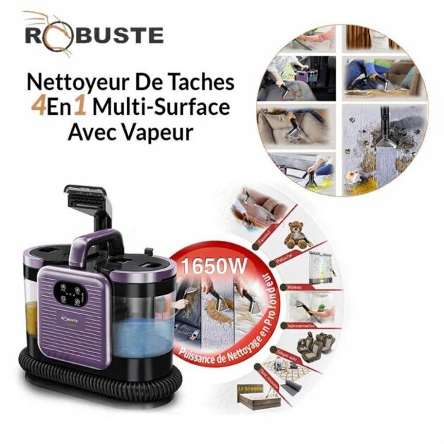Nettoyeur De Taches 4En1 Multi-Surface Avec Vapeur Robuste Proclean